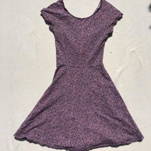 Floral Dress with cut out back